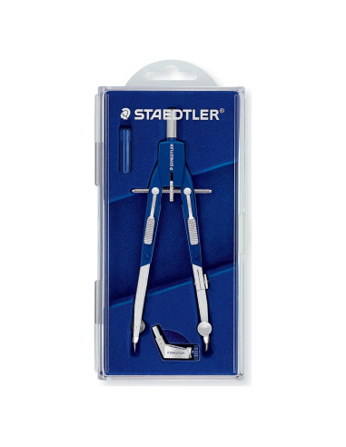Set de Compás Metálico 6" STAEDTLER con Adaptador y Lápices