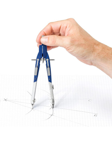 Set de Compás Metálico 6" STAEDTLER con Adaptador y Lápices