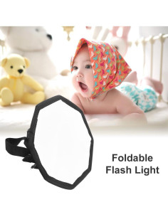 Softbox Octagonal 20cm Leadigol para Flash Externo - Difusor Negro 2