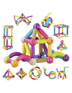 Bloques de Construcción Magnéticos Contixo ST2 68 Pcs 3D STEM