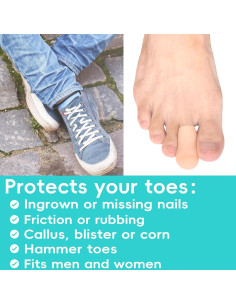 Protectores de Dedos de Gel Byehambuni - Paquete de 8 - Beige 2