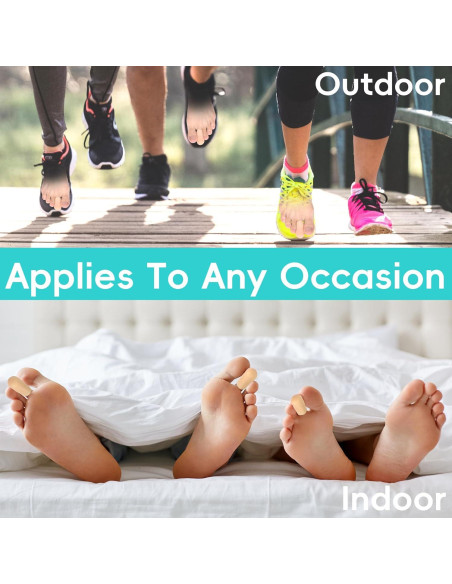 Protectores de Dedos de Gel Byehambuni - Paquete de 8 - Beige