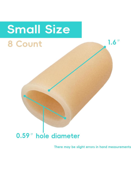 Protectores de Dedos de Gel Byehambuni - Paquete de 8 - Beige