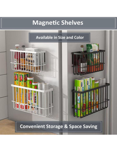 Estante Magnético Grande Negro Genérico para Cocina 4.54 kg