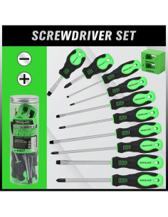 Juego de Destornilladores Magnéticos SWANLAKE 11PCS Acero 2