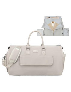 Bolsa de Ropa Sunborls 2 en 1 Beige - Duffle y Traje 55x30x35cm