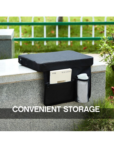 Asientos de Estadio Portátiles Hosuly - 2 Unidades, Negro