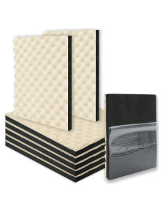 Aislamiento Acústico BXI Espuma Celdas Cerradas 8 Piezas 40x30x2.54cm Beige