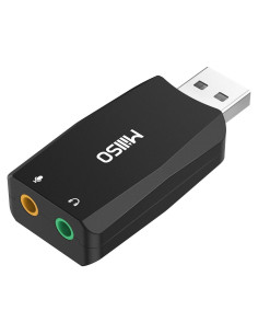 Adaptador USB a 3.5mm MillSO - Tarjeta de Sonido Externa