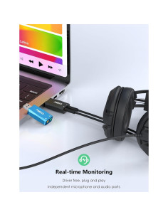 Adaptador USB a 3.5mm MillSO - Tarjeta de Sonido Externa 2