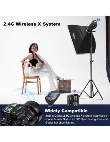 Flash de Estudio Godox DP800III 800Ws Inalámbrico 5600K