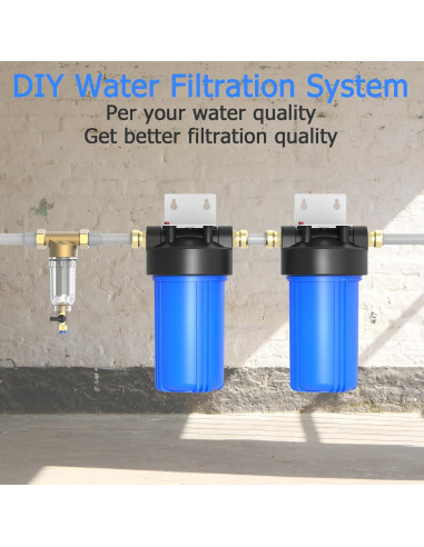 Filtro de Agua MewMore WHB10 para Casa, 10"x4.5", 75.71 L/min