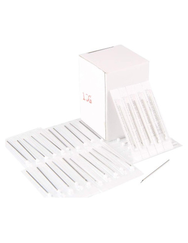 10 Agujas de Piercing 16G Acero Quirúrgico Esterilizadas