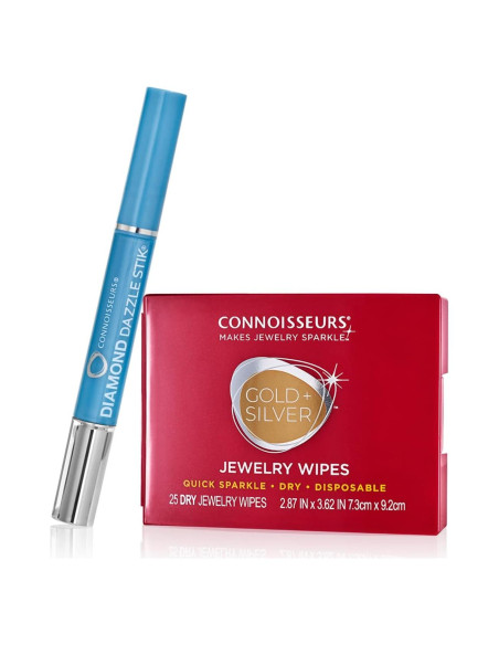 Limpiador de Joyería Connoisseurs Dazzle Stik + Toallitas