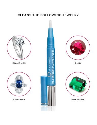 Limpiador de Joyería Connoisseurs Dazzle Stik + Toallitas