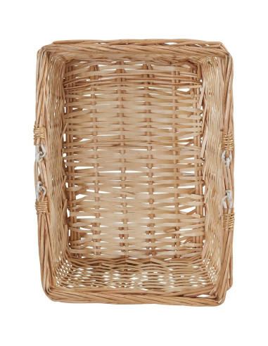 Cesta de Mercado Tejida Esenciales para el Hogar Natural 24x34x18cm