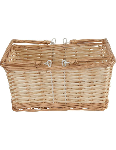 Cesta de Mercado Tejida Esenciales para el Hogar Natural 24x34x18cm