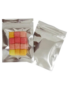 Paquete de 100 Bolsas Mylar UCOFFEE 7.6x10.2 cm Reutilizables