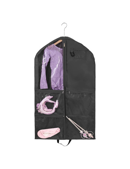 Bolsa de Ropa QEES para Danza 101.6 cm Negra Impermeable