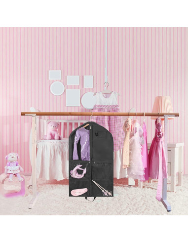 Bolsa de Ropa QEES para Danza 101.6 cm Negra Impermeable