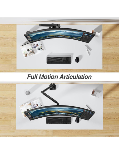 Soporte de Monitor AVLT Negro 17"-45" Ajustable en Escritorio