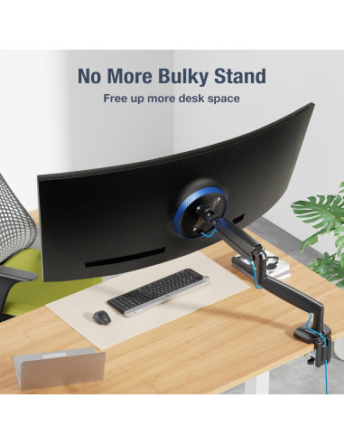 Soporte de Monitor AVLT Negro 17"-45" Ajustable en Escritorio