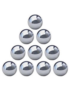 Bolas de Acero Cromado Cuatro Hermanos 10 Unidades 1.27 cm