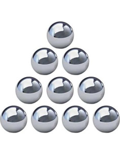 Bolas de Acero Cromado Cuatro Hermanos 10 Unidades 1.27 cm 2