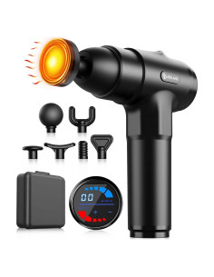 Pistola de Masaje AERLANG EM13 con Calor y 7 Cabezas