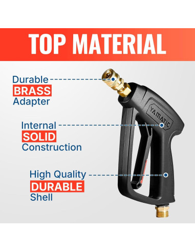 Pistola de Lavado a Presión YAMATIC Corta 4000 PSI M22