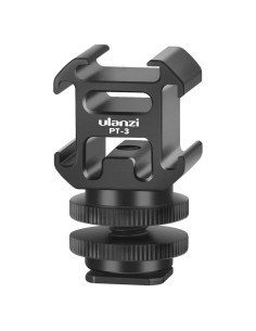 Adaptador de Montaje en Zapata Fría Ulanzi PT-3S Aluminio 3 Zapatas