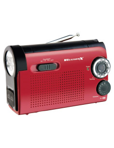Radio Meteorológica NOAA WeatherX WR182R con Linterna LED