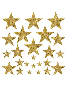 24 Parches Estrella Dorada KFPPLXQ para Ropa y Decoración
