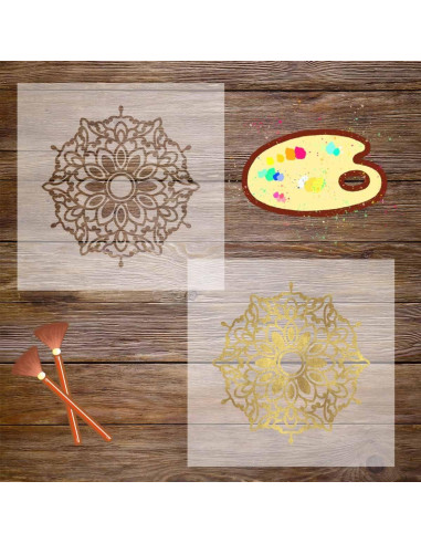 Paquete de 12 Hojas de Plantilla Mylar 30.48x30.48 cm 4mil