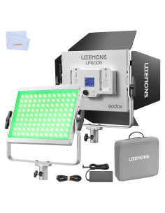 Panel LED RGB Godox LP600R 60W con Control APP 1800K-10000K