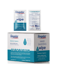Toallitas Desinfectantes de Manos Singular Wipes 24ct Cítricos