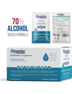 Toallitas Desinfectantes de Manos Singular Wipes 24ct Cítricos 2