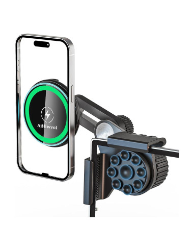 Cargador Soporte para Teléfono Tesla AiHiwvol 15W Qi2