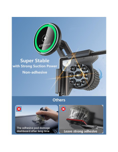 Cargador Soporte para Teléfono Tesla AiHiwvol 15W Qi2 2