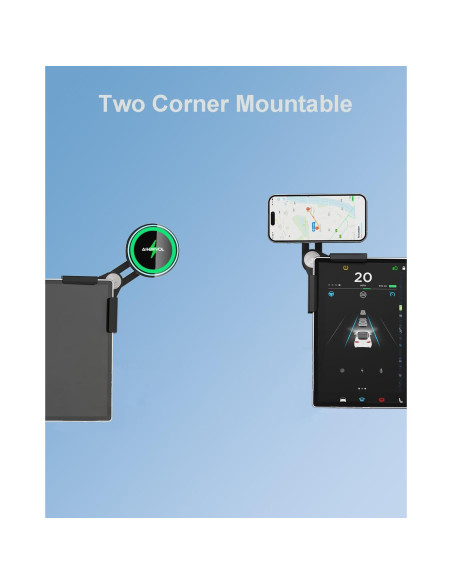 Cargador Soporte para Teléfono Tesla AiHiwvol 15W Qi2