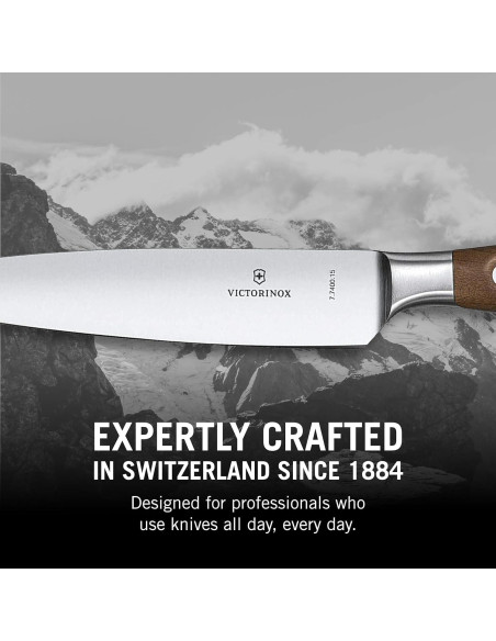 Cuchillo de Chef Victorinox Grand Maitre 15 cm Forjado - Acero Inoxidable Cuchillo de Chef Victorinox Grand Maitre 15 cm Forjado - Acero Inoxidable