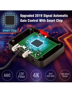 Antena HDTV Exterior Five Star FSA-5809 150 Millas Control Remoto 2