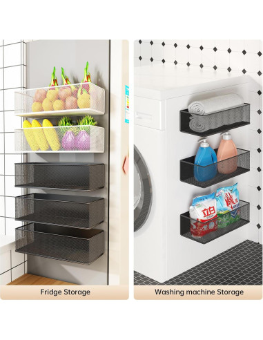 Estante Magnético WOCHUANGSI para Lavadora 27x12x7.7cm Negro