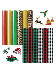 Vinilo de Transferencia de Calor KCDDUMK 12 Piezas 30.48x25.4cm