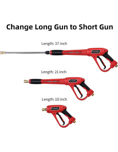 Pistola de Lavado a Presión CHAVOR 94 cm 3000 PSI 5 Boquillas 2