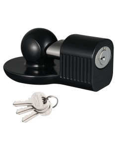 Cerradura de Enganche de Remolque Antirrobo TOPSHINE Negro