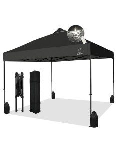 Carpa Plegable 3.05x3.05m MordenApe con Luz Mejorada