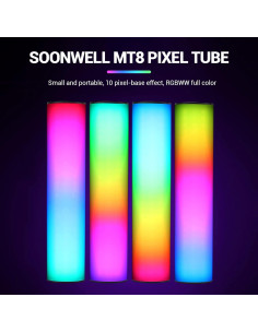 Luz LED Portátil SOONWELL MT8 RGB 2600K-6000K 3000mAh 2