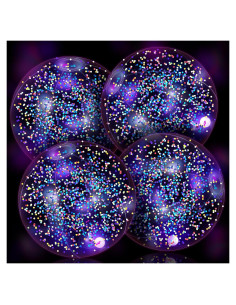 Pelotas de Playa LED HyDren 4 Pack 40.64 cm con Confeti
