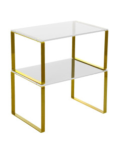 Organizador de Gabinete Gelite 2 Estantes Acrílicos Apilables